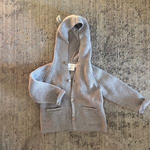 Zara Waffle Cardigan w/ hood